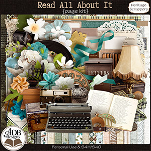 Read All About It Page Kit by ADB Designs