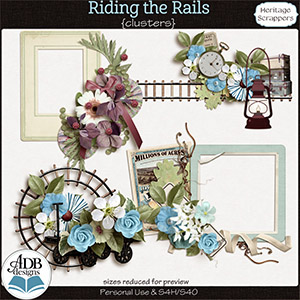 Riding the Rails Clusters by ADB Designs