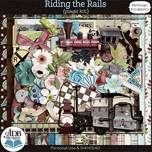 Riding the Rails Page Kit by ADB Designs