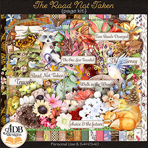 The Road Not Taken Page Kit by ADB Designs