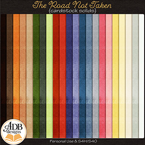 The Road Not Taken Cardstock Solids by ADB Designs