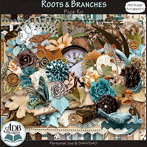 Roots and Branches Page Kit by ADB Designs