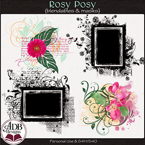 Rosy Posy Masks & Blendables by ADB Designs