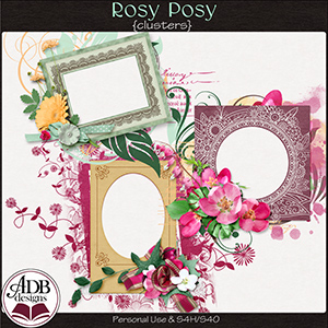 Rosy Posy Clusters by ADB Designs