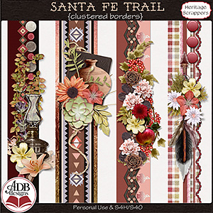 Santa Fe Trail Cluster Borders by ADB Designs