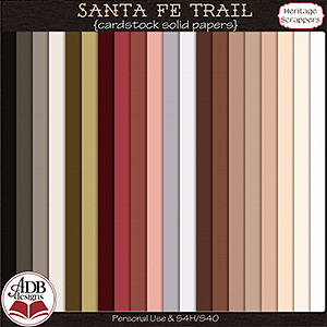 Santa Fe Trail Solid Papers by ADB Designs