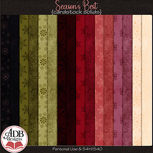 Season's Best Cardstock Solids by ADB Designs