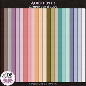 Serendipity Cardstock Solid Papers by ADB Designs