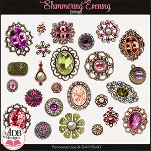 Shimmering Evening Bling by ADB Designs