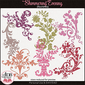 Shimmering Evening Flourishes by ADB Designs