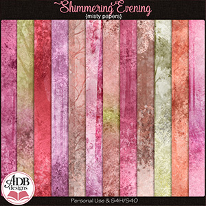 Shimmering Evening Misty Papers by ADB Designs