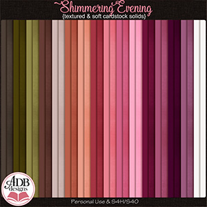 Shimmering Evening Cardstock Solid Papers by ADB Designs