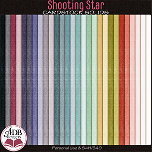 Shooting Star Solid Papers by ADB Designs