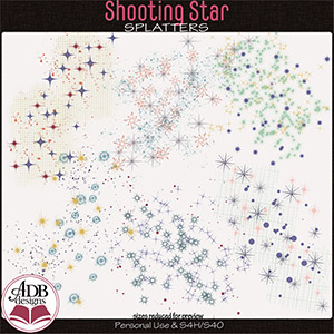 Shooting Star Splatters by ADB Designs