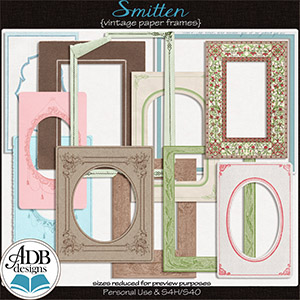 Smitten Vintage Paper Frames by ADB Designs