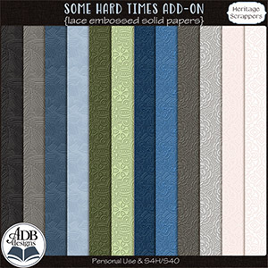 Some Hard Times AO Lace Embossed Solids by ADB Designs