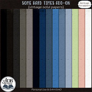 Some Hard Times AO Vintage Solids by ADB Designs