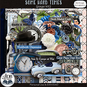 Some Hard Times Page Kit by ADB Designs