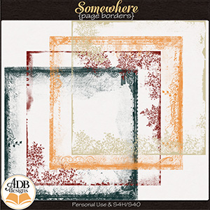 Somewhere Page Borders by ADB Designs