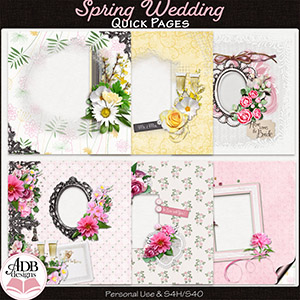 Spring Wedding Quick Pages by ADB Designs