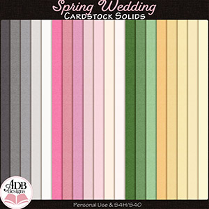 Spring Wedding Solid Papers by ADB Designs