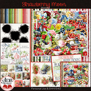 Strawberry Moon Bundle by ADB Designs by ADB Designs