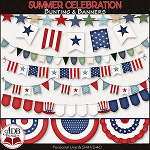 Summer Celebration Bunting and Banners