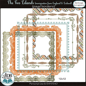 The Two Islands Page Borders by ADB Designs