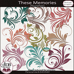 These Memories Flourishes by ADB Designs