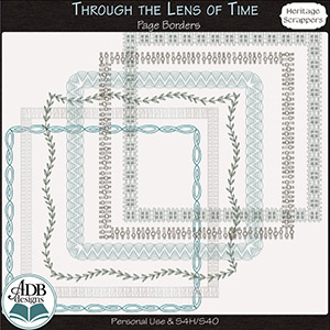 Through The Lens of Time Page Borders by ADB Designs