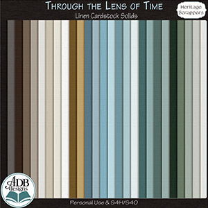 Through The Lens of Time Solid Papers by ADB Designs