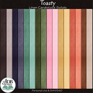 Toasty Cardstock Solid Papers by ADB Designs