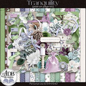 Tranquility Add-On Page Kit by ADB Designs