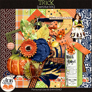 Trick and Treat "Trick" Petite Kit by ADB Designs