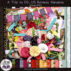 A Trip To DC - U.S. Botanic Garden Page Kit by ADB Designs