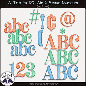 A Trip to DC - Air & Space Museum Alphas by ADB Designs