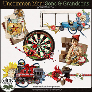 Uncommon Men - Sons & Grandsons Clusters by ADB Designs