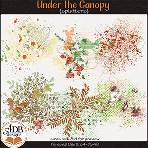 Under The Canopy Splatters by ADB Designs