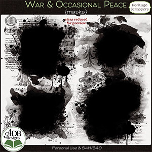 War and Occasional Peace Masks by ADB Designs