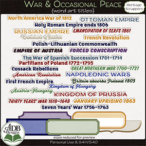 War and Occasional Peace Word Art by ADB Designs