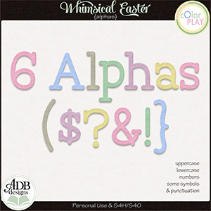 Whimsical Easter Alphas by ADB Designs