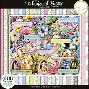 Whimsical Easter Page Kit by ADB Designs