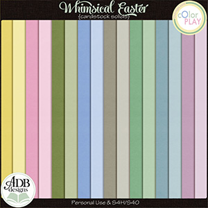 Whimsical Easter Solid Papers by ADB Designs