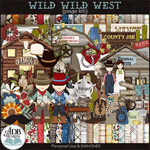 Wild Wild West Page Kit by ADB Designs