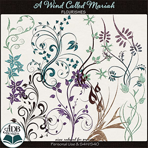 A Wind Called Mariah Flourishes by ADB Designs