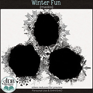 Winter Fun Masks by ADB Designs