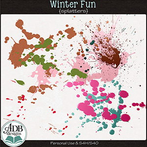 Winter Fun Splatters by ADB Designs