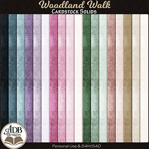 Woodland Walk Solid Papers by ADB Designs