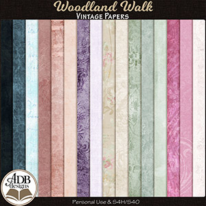 Woodland Walk Vintage Papers by ADB Designs