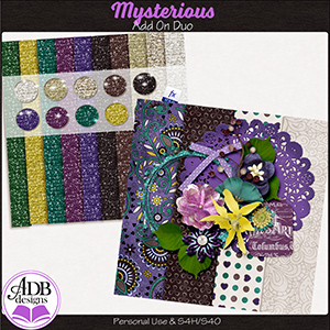 Mysterious Mini Kit & Glitters Add-On Duo by ADB Designs